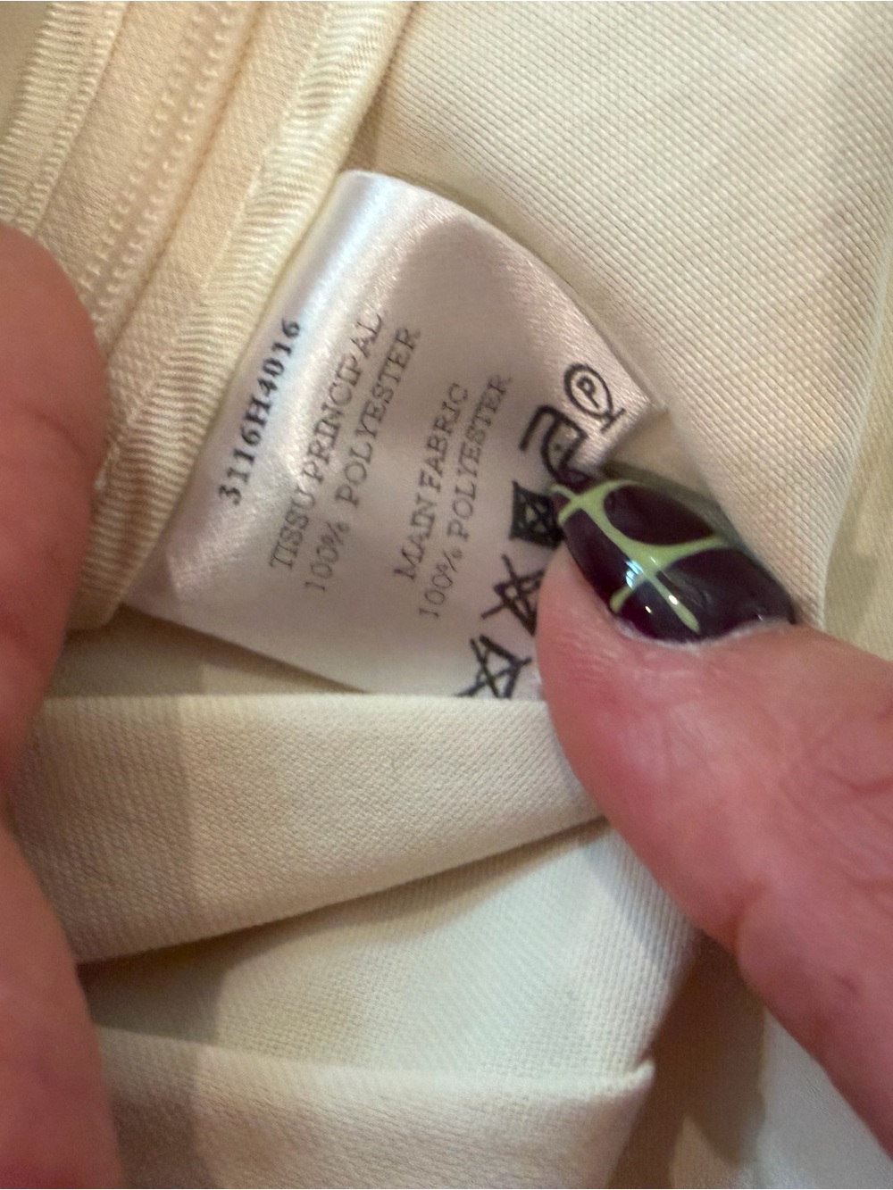 Carven Cream Lace-Up Satin Tank Top - Picture 4 of 5